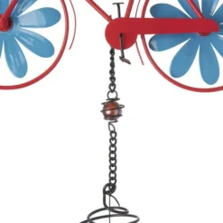 Enchanted Garden® 32.5" Metal Bicycle Wind Chime - Assorted Colors -The Thrive Yard Sales 2775416A leftview