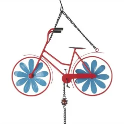 Enchanted Garden® 32.5" Metal Bicycle Wind Chime - Assorted Colors -The Thrive Yard Sales 2775416A topview