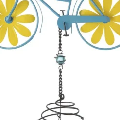 Enchanted Garden® 32.5" Metal Bicycle Wind Chime - Assorted Colors -The Thrive Yard Sales 2775416B leftview