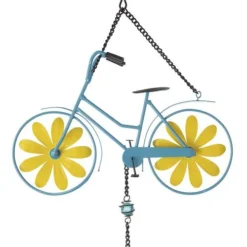 Enchanted Garden® 32.5" Metal Bicycle Wind Chime - Assorted Colors -The Thrive Yard Sales 2775416B topview
