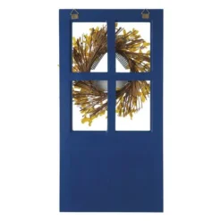 Enchanted Garden™ 19.7" Wood Floral Door Outdoor Wall Art - Assorted Styles -The Thrive Yard Sales 2775420A backview