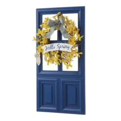 Enchanted Garden™ 19.7" Wood Floral Door Outdoor Wall Art - Assorted Styles -The Thrive Yard Sales 2775420A leftview