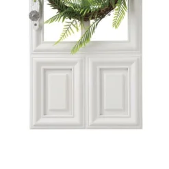 Enchanted Garden™ 19.7" Wood Floral Door Outdoor Wall Art - Assorted Styles -The Thrive Yard Sales 2775420B topview