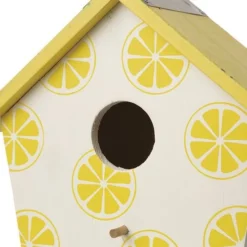 Enchanted Garden® 7.8" Wooden Lemon Bird House -The Thrive Yard Sales 2775422 leftview