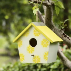 Enchanted Garden® 7.8" Wooden Lemon Bird House -The Thrive Yard Sales 2775422 scene