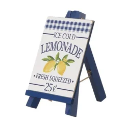 Enchanted Garden™ 8.75" Wood Lemon Easel Outdoor Wall Art -The Thrive Yard Sales 2775424A LEFTVIEW