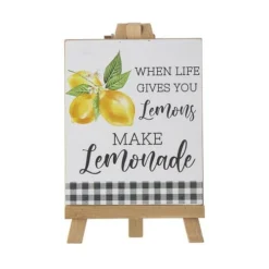 Enchanted Garden™ 8.75" Wood Lemon Easel Outdoor Wall Art -The Thrive Yard Sales 2775424B