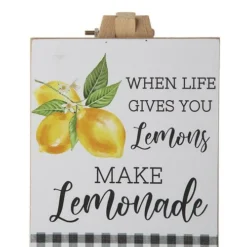 Enchanted Garden™ 8.75" Wood Lemon Easel Outdoor Wall Art -The Thrive Yard Sales 2775424B rightview