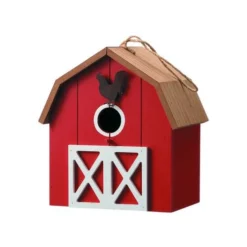 Enchanted Garden 9.5" Wooden Barn Bird House -The Thrive Yard Sales 2775457 rightsideview.jpg