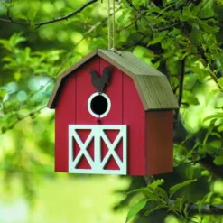 Enchanted Garden 9.5" Wooden Barn Bird House -The Thrive Yard Sales 2775457 scene01.jpg
