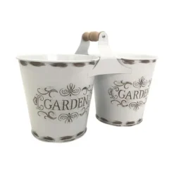 Enchanted Garden™ Dual Metal Pail - Assorted Colors -The Thrive Yard Sales 2775459 P B LS