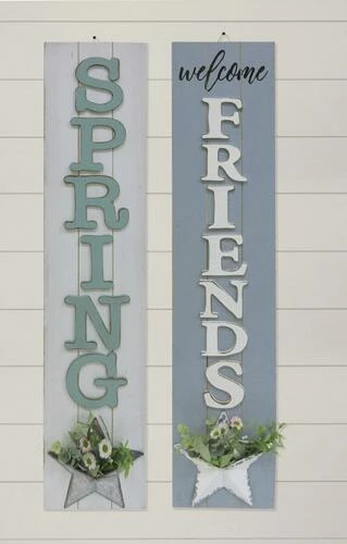 Enchanted Garden™ 35.6" Porch Sign Outdoor Wall Art - Assorted Styles 4 Enchanted Garden™ 35.6" Porch Sign Outdoor Wall Art - Assorted Styles - Image 2