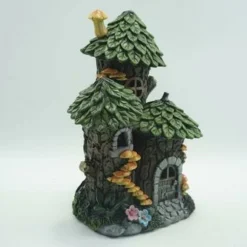 Enchanted Garden™ 12" Resin Solar Tree House Statue -The Thrive Yard Sales 2775502 P RS.jpg