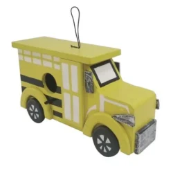 Enchanted Garden® 5.5" Wood School Bus Bird House 8 Enchanted Garden® 5.5" Wood School Bus Bird House -The Thrive Yard Sales 2775509 P RS
