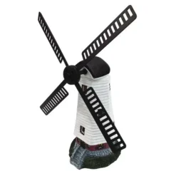 Enchanted Garden™ 14.1" Resin Solar Lighthouse Windmill -The Thrive Yard Sales 2775519 P LS