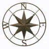 Enchanted Garden™ 26.5" Metal Compass Outdoor Wall Art