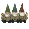 Enchanted Garden™ 10.6" Resin Solar Welcome Gnome Trio