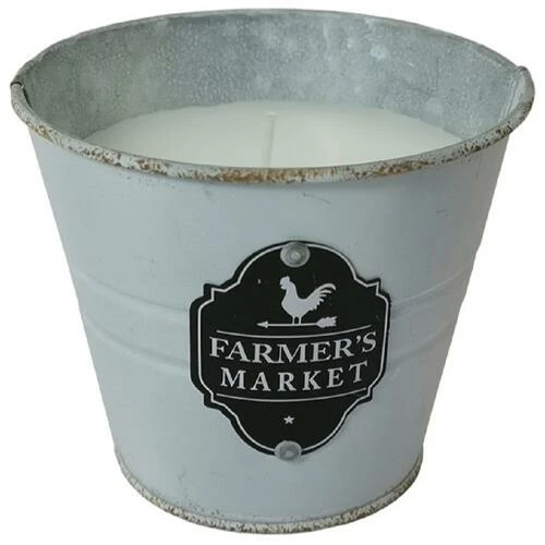 Enchanted Garden™ 8 Oz. Farmer's Market Metal Bucket Citronella Candle - Assorted Styles 4 Enchanted Garden™ 8 Oz. Farmer's Market Metal Bucket Citronella Candle - Assorted Styles - Image 2