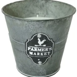 Enchanted Garden™ 8 Oz. Farmer's Market Metal Bucket Citronella Candle - Assorted Styles 8 Enchanted Garden™ 8 Oz. Farmer's Market Metal Bucket Citronella Candle - Assorted Styles -The Thrive Yard Sales 2775558 Bucket 2