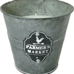 Enchanted Garden™ 8 Oz. Farmer's Market Metal Bucket Citronella Candle - Assorted Styles 9 Enchanted Garden™ 8 Oz. Farmer's Market Metal Bucket Citronella Candle - Assorted Styles -The Thrive Yard Sales 2775558 Bucket 3