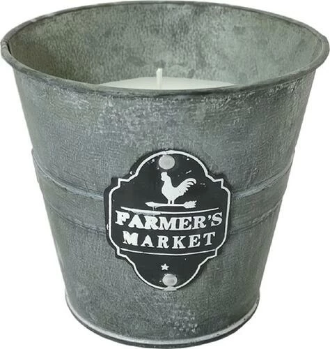 Enchanted Garden™ 8 Oz. Farmer's Market Metal Bucket Citronella Candle - Assorted Styles 6 Enchanted Garden™ 8 Oz. Farmer's Market Metal Bucket Citronella Candle - Assorted Styles - Image 4