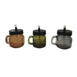 Enchanted Garden™ 4.9" Mason Jar Tabletop Patio Torch - Assorted Colors