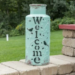 Enchanted Garden™ 19.5" Ceramic Solar Lantern 8 Enchanted Garden™ 19.5" Ceramic Solar Lantern -The Thrive Yard Sales 2775591 PatioFurnitureShoot