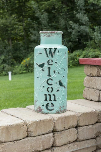 Enchanted Garden™ 19.5" Ceramic Solar Lantern 5 Enchanted Garden™ 19.5" Ceramic Solar Lantern - Image 3