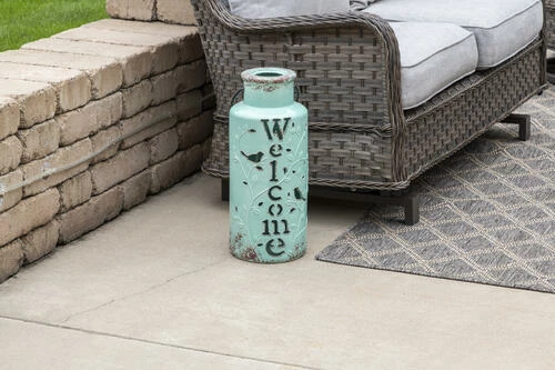 Enchanted Garden™ 19.5" Ceramic Solar Lantern 6 Enchanted Garden™ 19.5" Ceramic Solar Lantern - Image 4