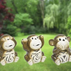 Enchanted Garden™ 7.8" Ceramic Monkey LED Lantern - Assorted Styles -The Thrive Yard Sales 2775594 CERAMIC MONKEYS 2020