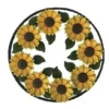 Enchanted Garden™ 21.5" Sunflower Welcome Wheel Outdoor Wall Art