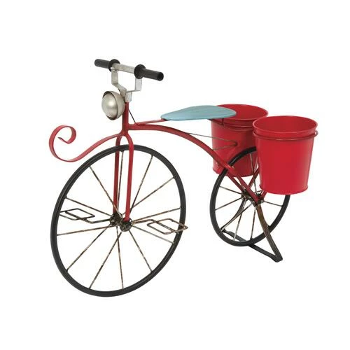 Enchanted Garden™ 20" Metal Antique Bicycle With Planters 3 Enchanted Garden™ 20" Metal Antique Bicycle With Planters