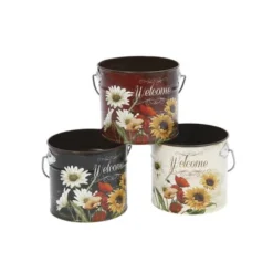 Enchanted Garden™ 5" Metal Botanical Container - Assorted Styles