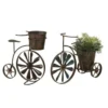 Enchanted Garden™ 14.6" Metal Tricycle Planter With Wind Spinner Spokes - Assorted Styles