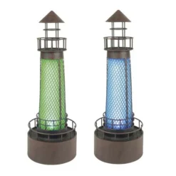 Enchanted Garden™ 20.87" Solar Metal Light House Statue - Assorted Styles