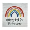 Enchanted Garden™ 6" Wood Rainbow Outdoor Wall Art