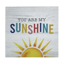 Enchanted Garden™ 6" Wood Sunshine Outdoor Wall Art