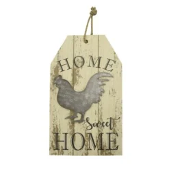 Enchanted Garden™ Wood Chicken Tag Outdoor Wall Art