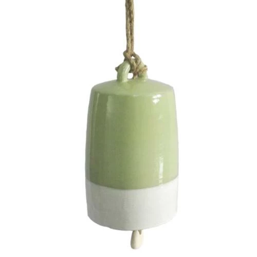 Enchanted Garden™ 7.87" Green Ceramic Bell Wind Chime 3 Enchanted Garden™ 7.87" Green Ceramic Bell Wind Chime