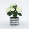 Enchanted Garden™ 10" Artificial Potted Cream Flowers