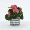 Enchanted Garden™ 10" Artificial Potted Pink Flowers -The Thrive Yard Sales 2775783