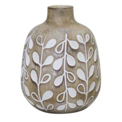 Enchanted Garden™ 5.25" Wood Grain Bud Vase