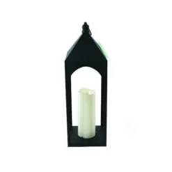 Enchanted Garden™ 19.3" Black Metal LED Lantern 13 Enchanted Garden™ 19.3" Black Metal LED Lantern -The Thrive Yard Sales 2775819 P RS