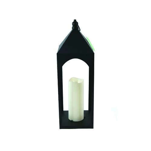 Enchanted Garden™ 19.3" Black Metal LED Lantern 6 Enchanted Garden™ 19.3" Black Metal LED Lantern - Image 4