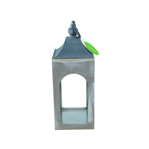 Enchanted Garden™ 17.3" Antique White Wooden LED Lantern 5 Enchanted Garden™ 17.3" Antique White Wooden LED Lantern - Image 3