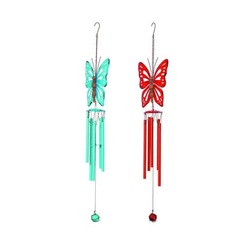 Enchanted Garden 24" Metal Butterfly Wind Chime - Assorted Styles 5 Enchanted Garden 24" Metal Butterfly Wind Chime - Assorted Styles - Image 3