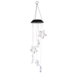Enchanted Garden® 23.62" Solar Moon & Stars Wind Chime