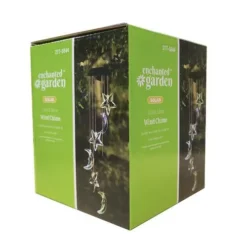 Enchanted Garden® 23.62" Solar Moon & Stars Wind Chime -The Thrive Yard Sales 2775844 P RS1