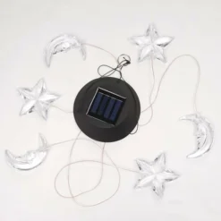 Enchanted Garden® 23.62" Solar Moon & Stars Wind Chime -The Thrive Yard Sales 2775844 P TP