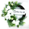 Enchanted Garden™ 22" Come On In Wreath Outdoor Wall Art -The Thrive Yard Sales 2775849 1800px